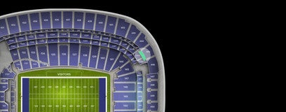 Seat view from Middle Endzone