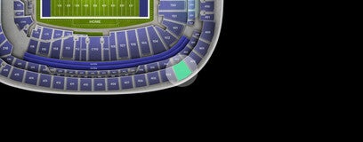 Seat view from Upper Sideline