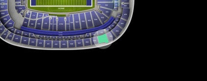 Seat view from Upper Sideline