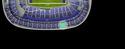 Seat view from Upper Sideline
