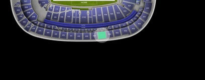 Seat view from Upper Sideline