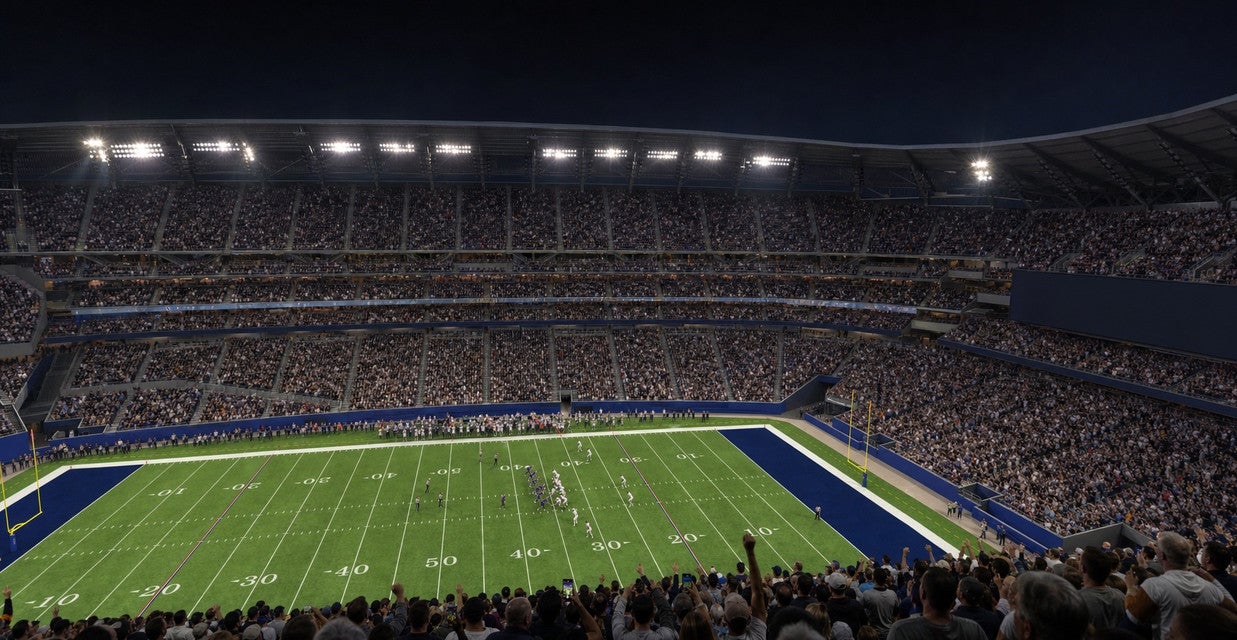 Seat view from Upper Sideline