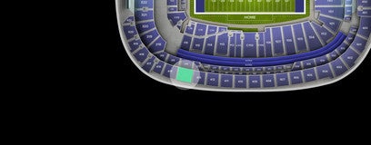 Seat view from Upper Sideline