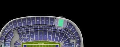 Seat view from Upper Sideline