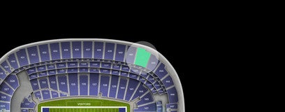 Seat view from Upper Sideline