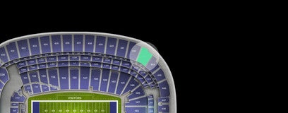 Seat view from Upper Sideline