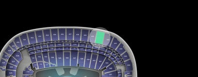 Seat view from Upper Sideline