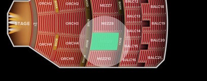 Seat view from Mezzanine