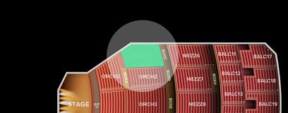 Seat view from Orchestra