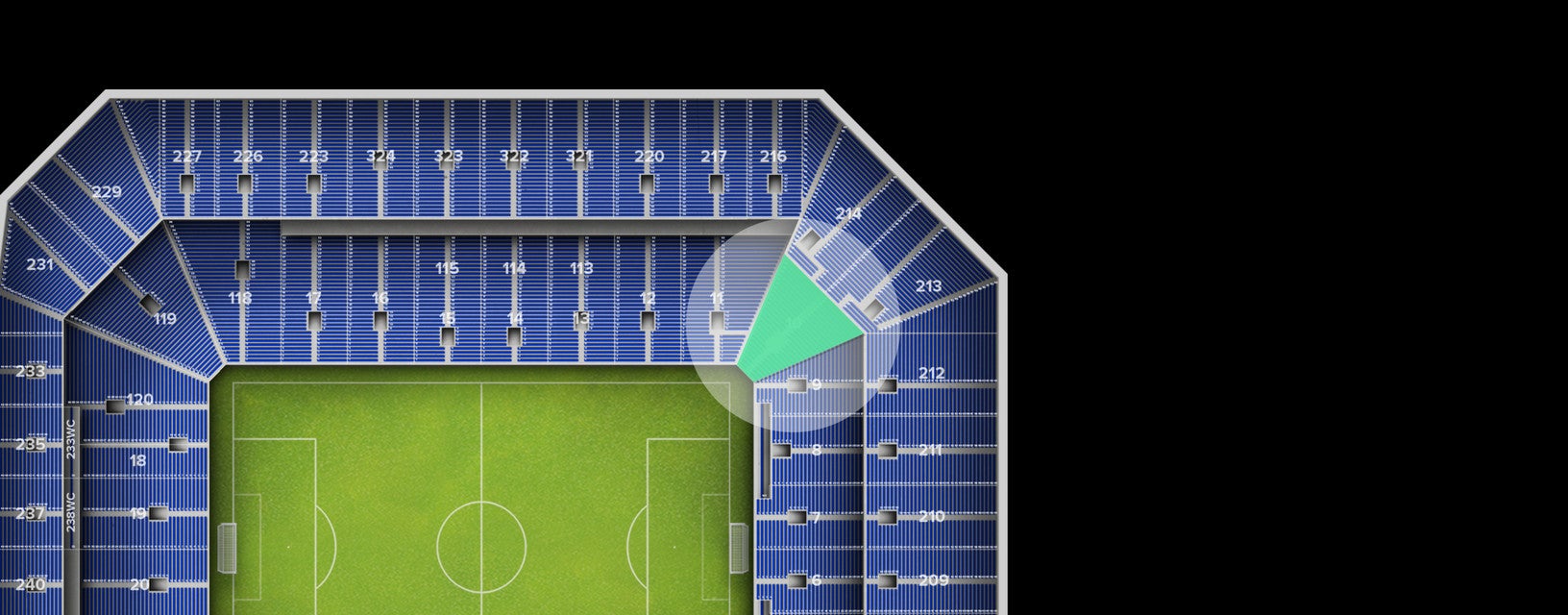 Seat view from Lower