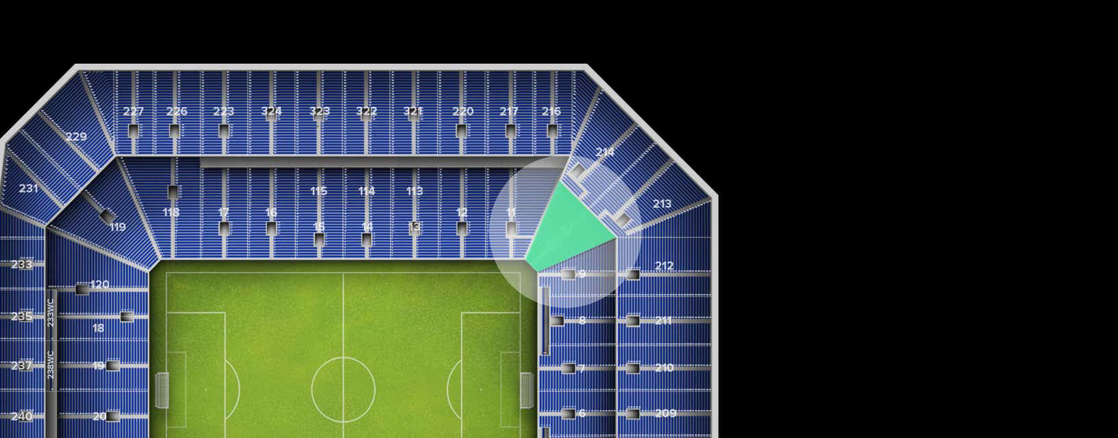 Seat view from Lower