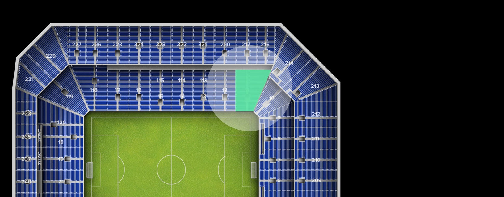 Seat view from Lower