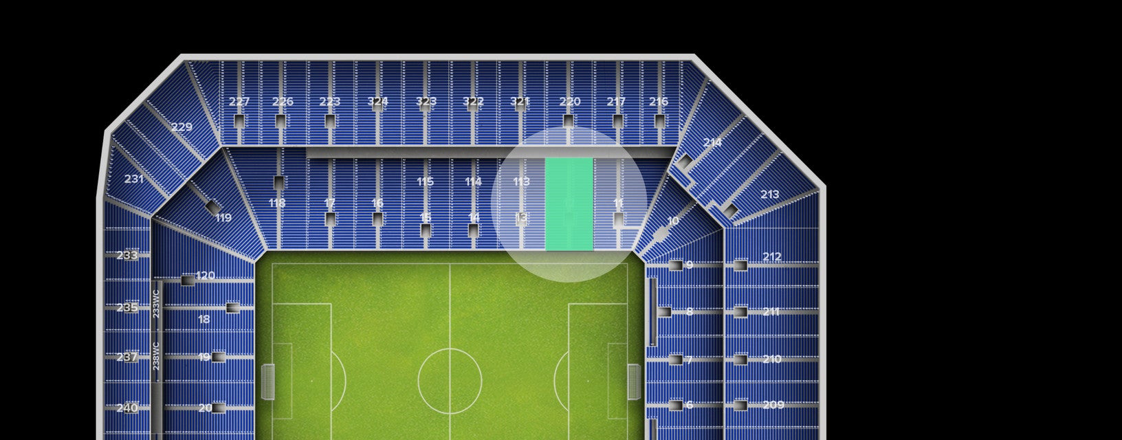 Seat view from Lower
