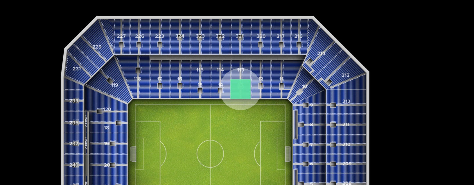 Seat view from Lower