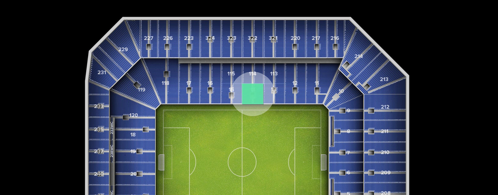 Seat view from Lower
