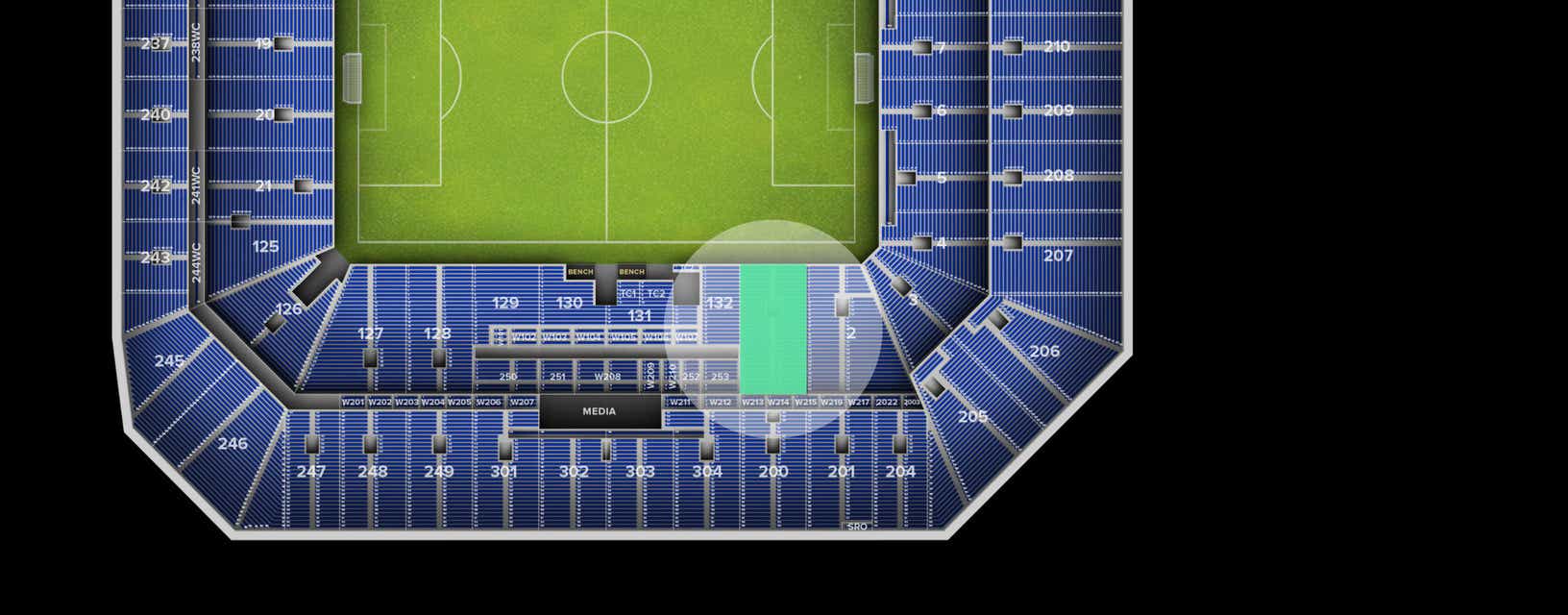 Seat view from Lower