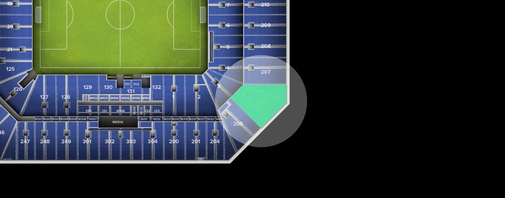Seat view from Upper