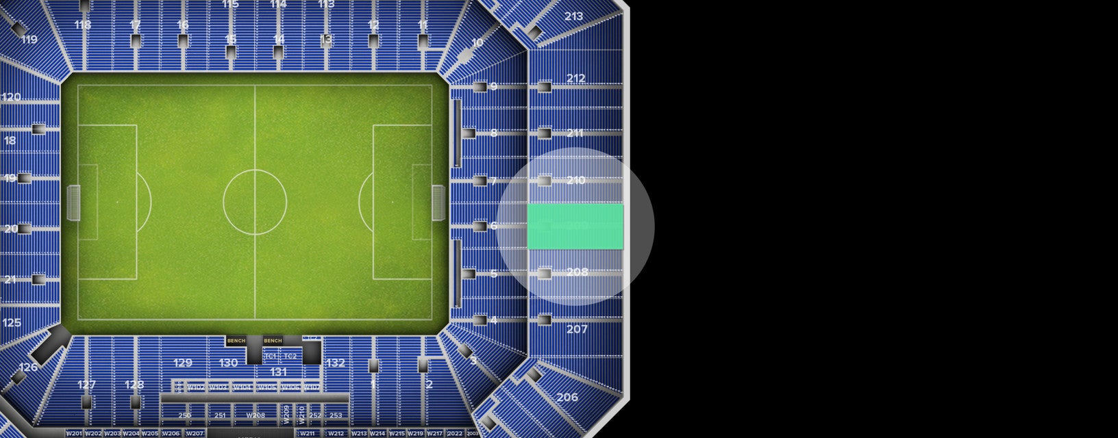Seat view from Upper
