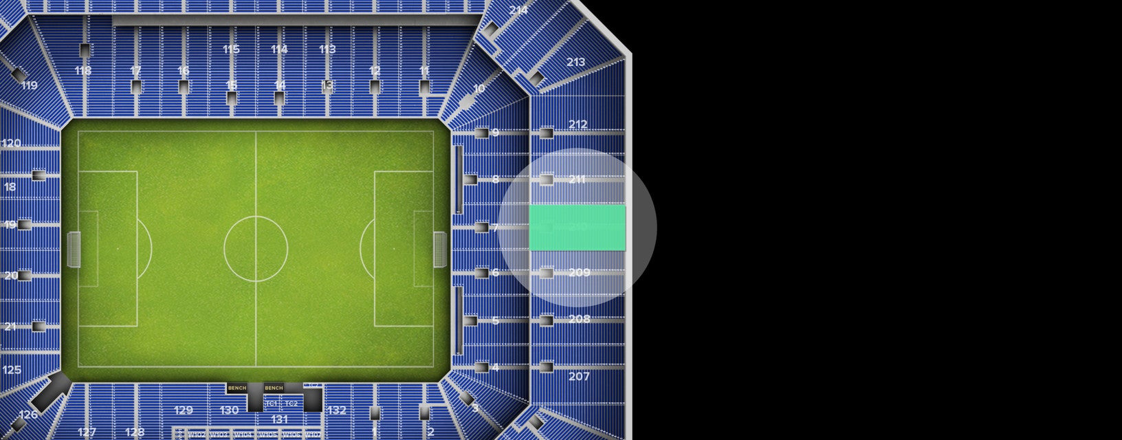 Seat view from Upper