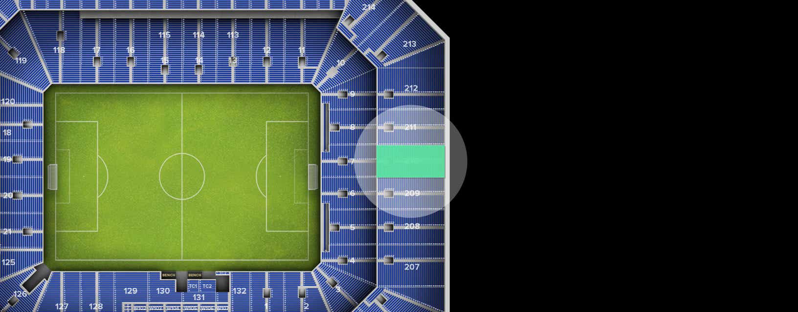 Seat view from Upper