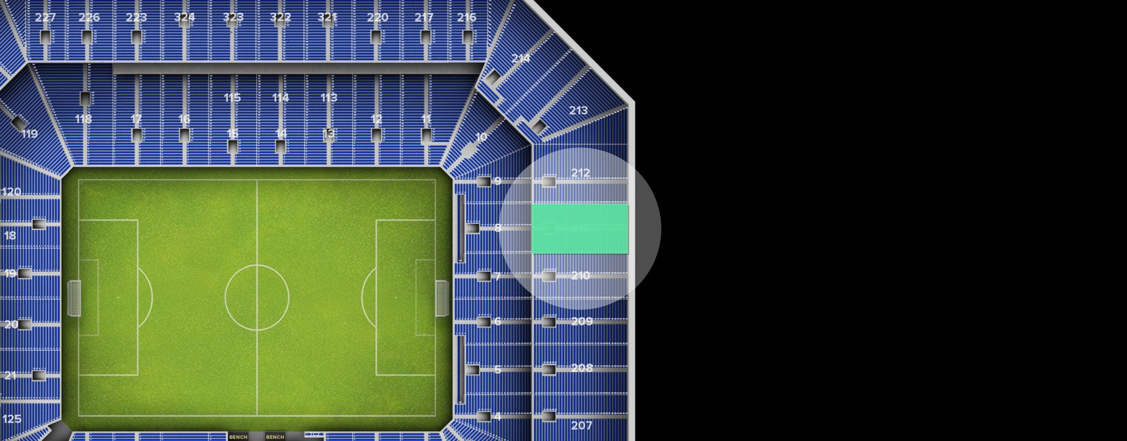 Seat view from Upper