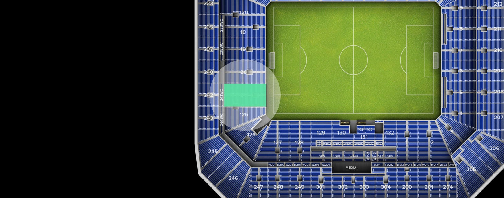 Seat view from Lower