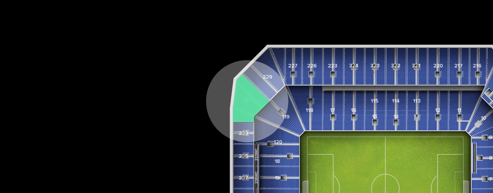 Seat view from Upper