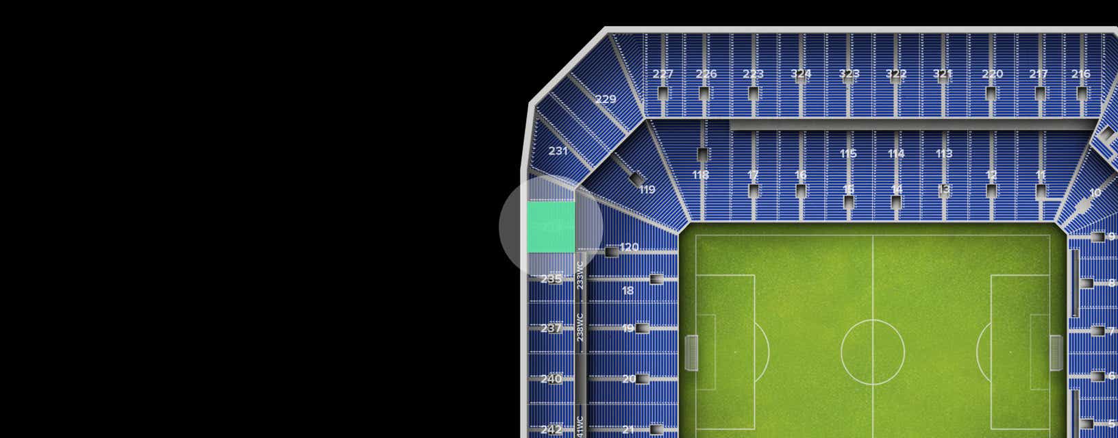 Seat view from Upper