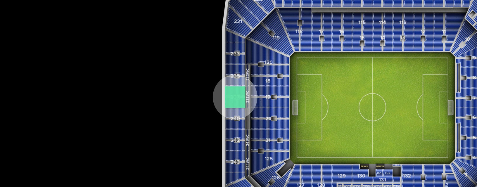 Seat view from Upper
