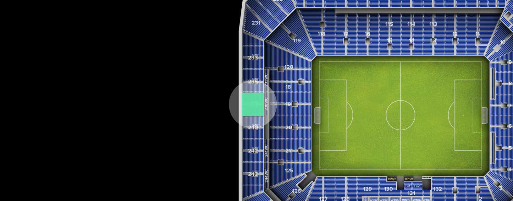 Seat view from Upper
