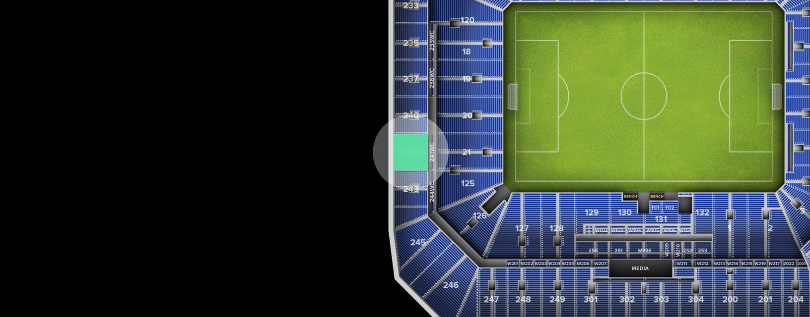 Seat view from Upper