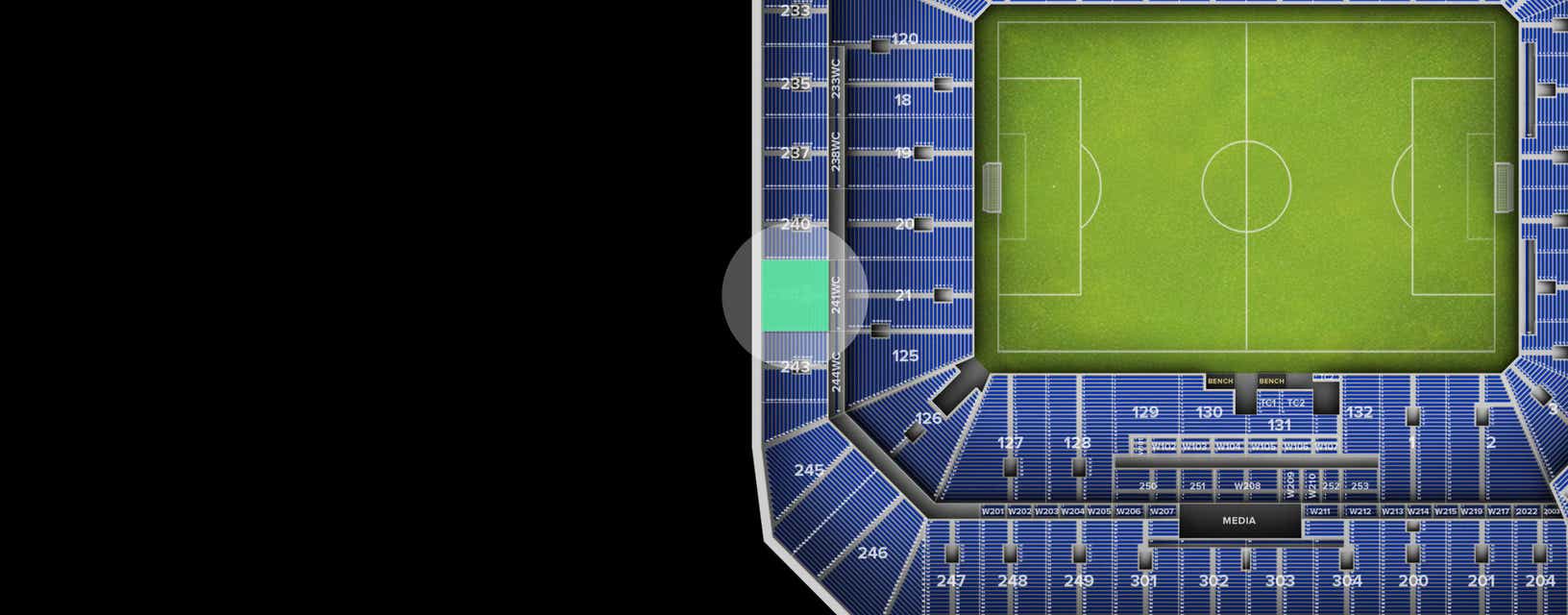 Seat view from Upper