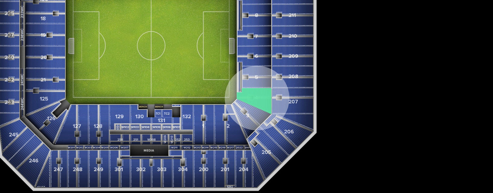 Seat view from Lower