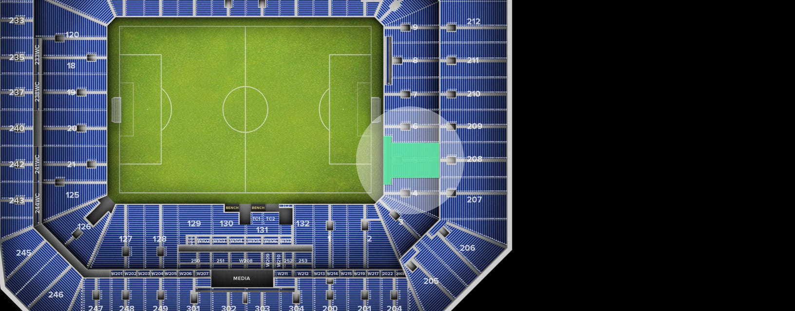 Seat view from Lower