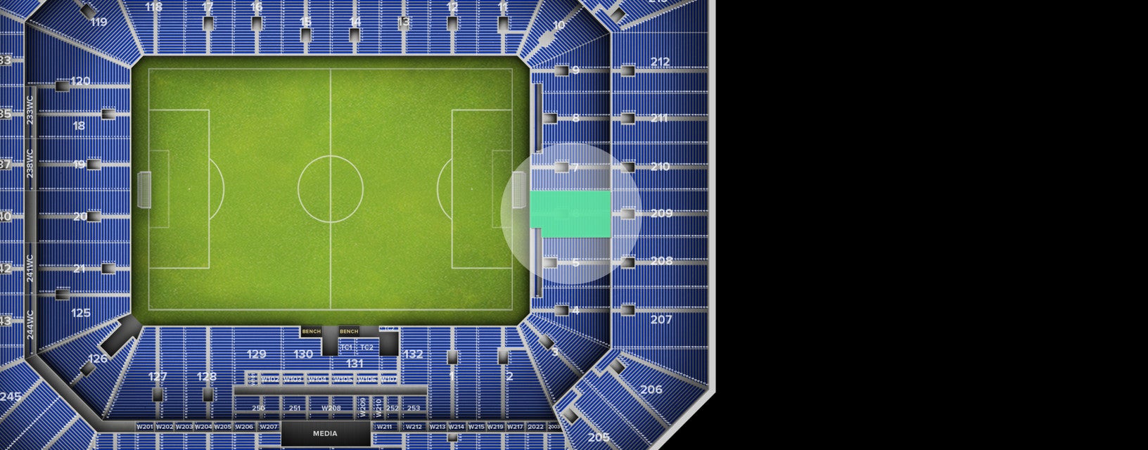 Seat view from Lower