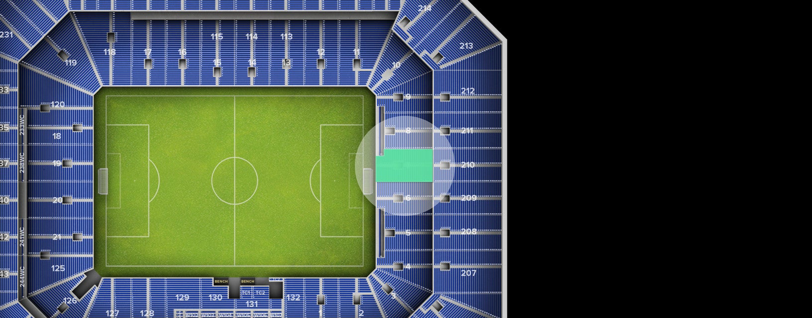 Seat view from Lower
