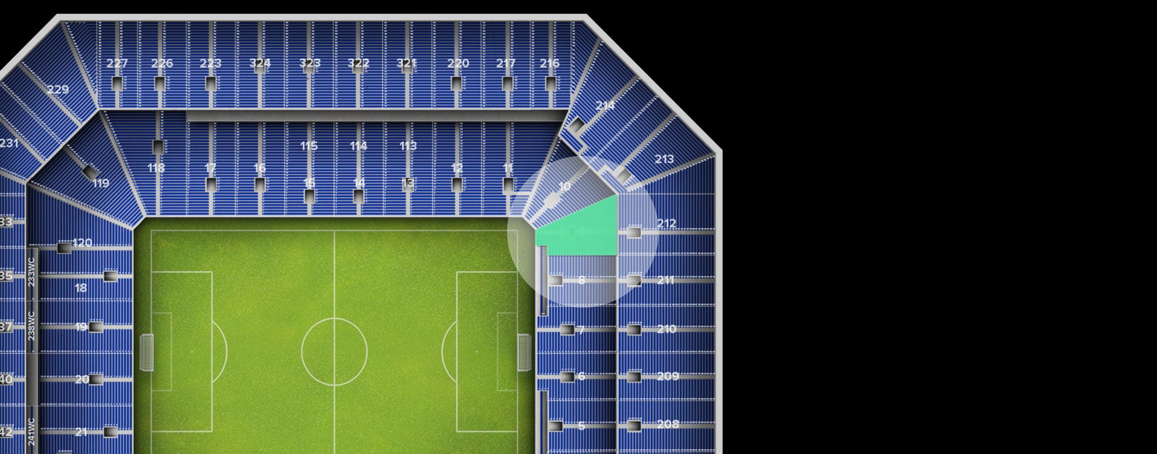Seat view from Lower