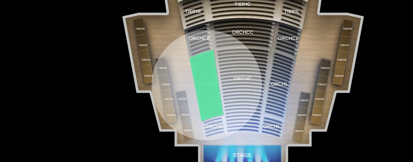 Seat view from Orchestra Right