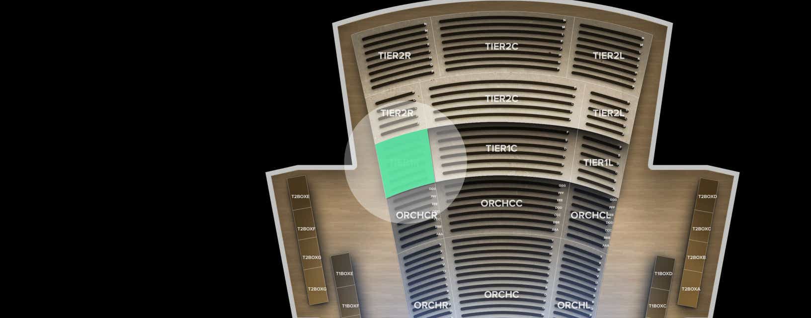 Seat view from Tier 1 Right