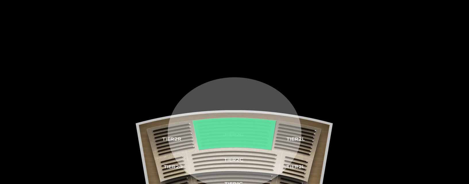 Seat view from Tier 2 Center