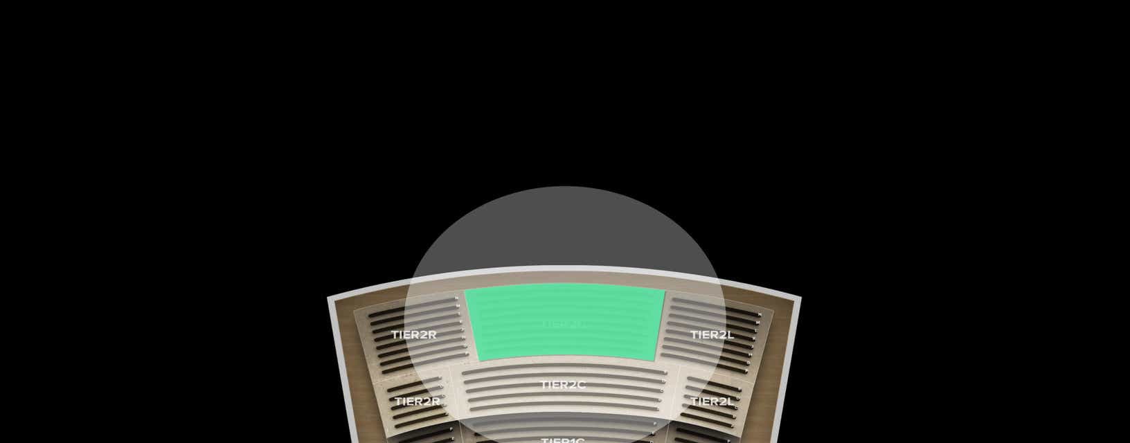 Seat view from Tier 2 Center
