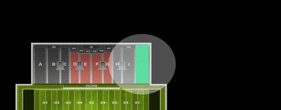 Seat view from Section