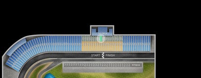 Seat view from Speedway Club