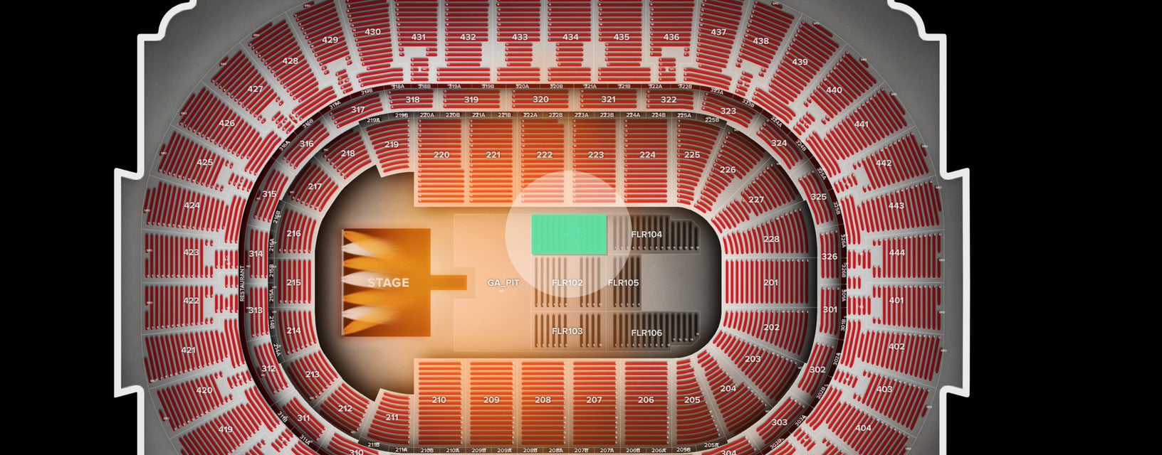 Seat view from Floor
