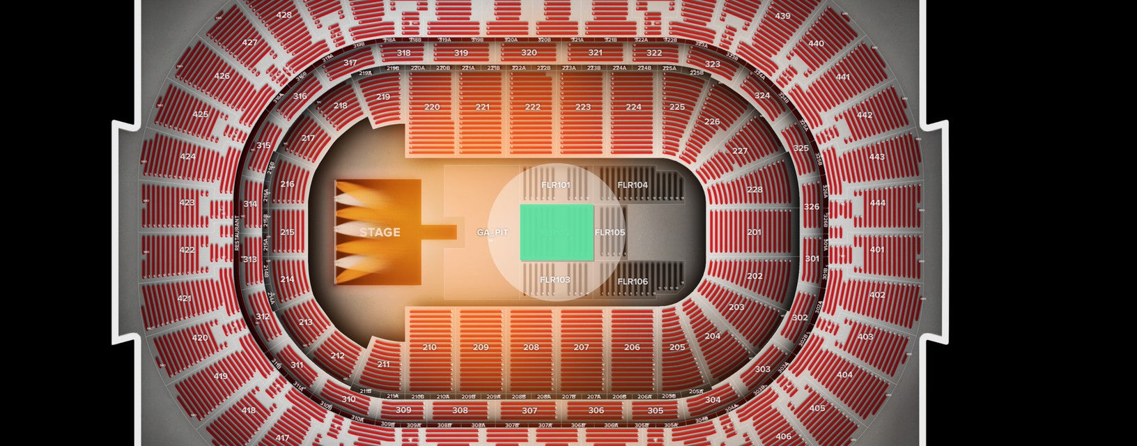 Seat view from Floor