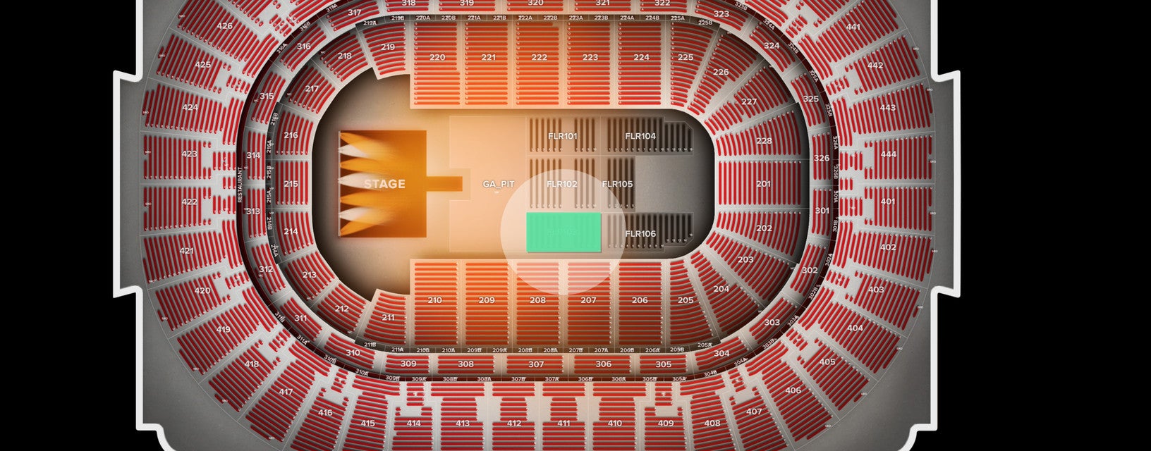 Seat view from Floor