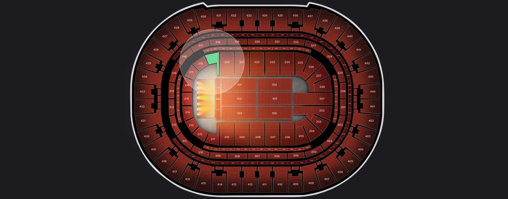 Seat view from Plaza