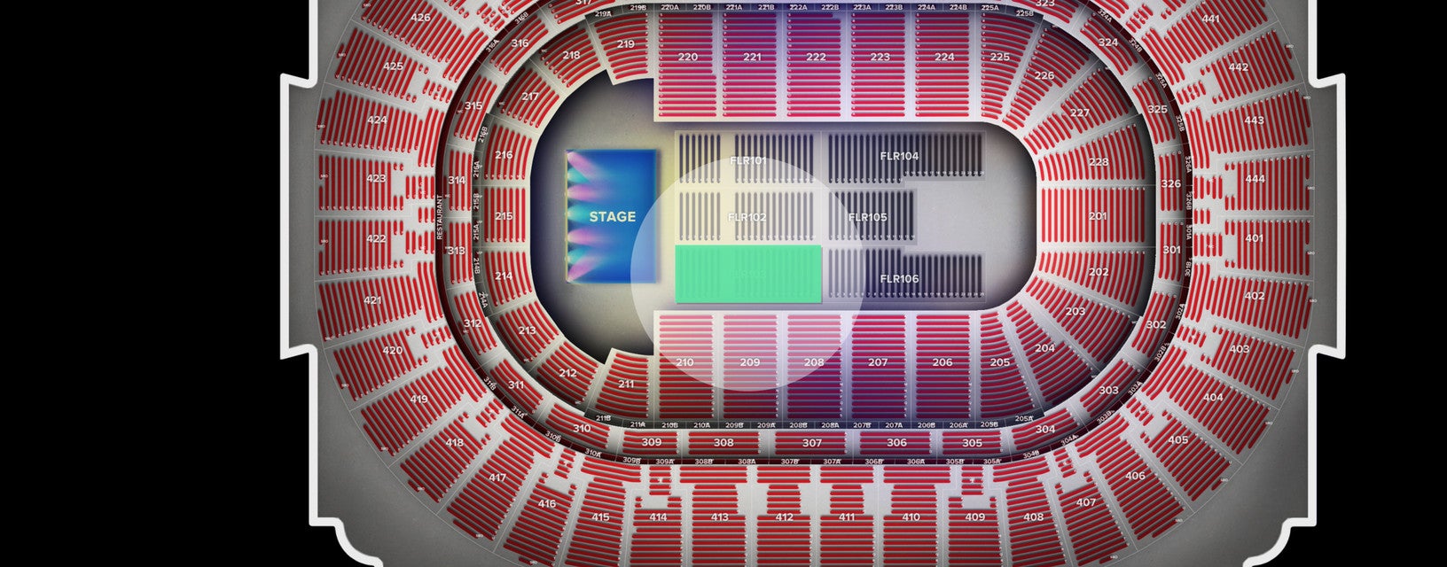 Seat view from Floor