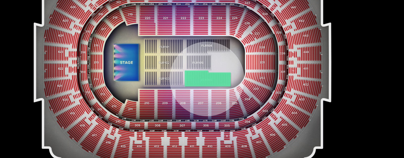 Seat view from Floor