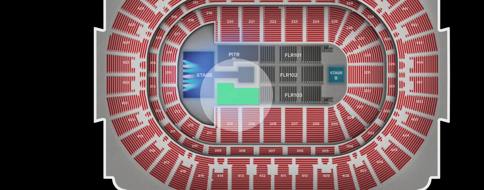 Seat view from Pit